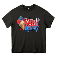 Asphalt sweet land of liberty Heavy Core Tee - Zillion Design Studio