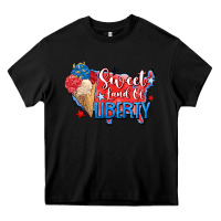 Black sweet land of liberty Heavy Core Tee - Zillion Design Studio