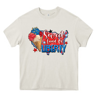 Cream sweet land of liberty Heavy Core Tee - Zillion Design Studio