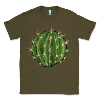 Army Green cactus Classic Tee - BarkalooDesign