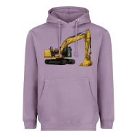 Lavender Excavator Heavyweight Hoodie - LillyAllenDesigns