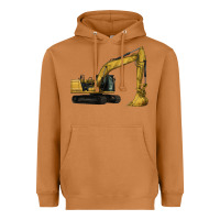 Meerkat Excavator Heavyweight Hoodie - LillyAllenDesigns