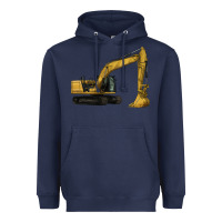 Navy Excavator Heavyweight Hoodie - LillyAllenDesigns