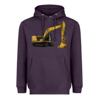 Plum Excavator Heavyweight Hoodie - LillyAllenDesigns