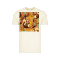 Vintage Arctic fall squirrel and plaid seamless Vintage Tee - BundleAndBundleShop