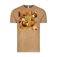 Vintage Camel fall squirrel and plaid seamless Vintage Tee - BundleAndBundleShop
