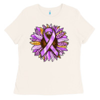 Bone Cancer Awareness Sunflower Ladies Tee - RanaPortraitStore