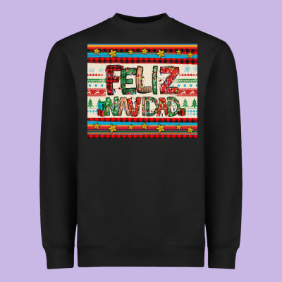 Feliz Navidad Spanish Christmas Heavyweight Sweatshirt Designed By Jasminsmagicworld
