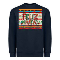 Navy feliz navidad spanish christmas Heavyweight Sweatshirt - Jasminsmagicworld