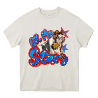 Cream oh my stars pig Heavy Core Tee - Zillion Design Studio