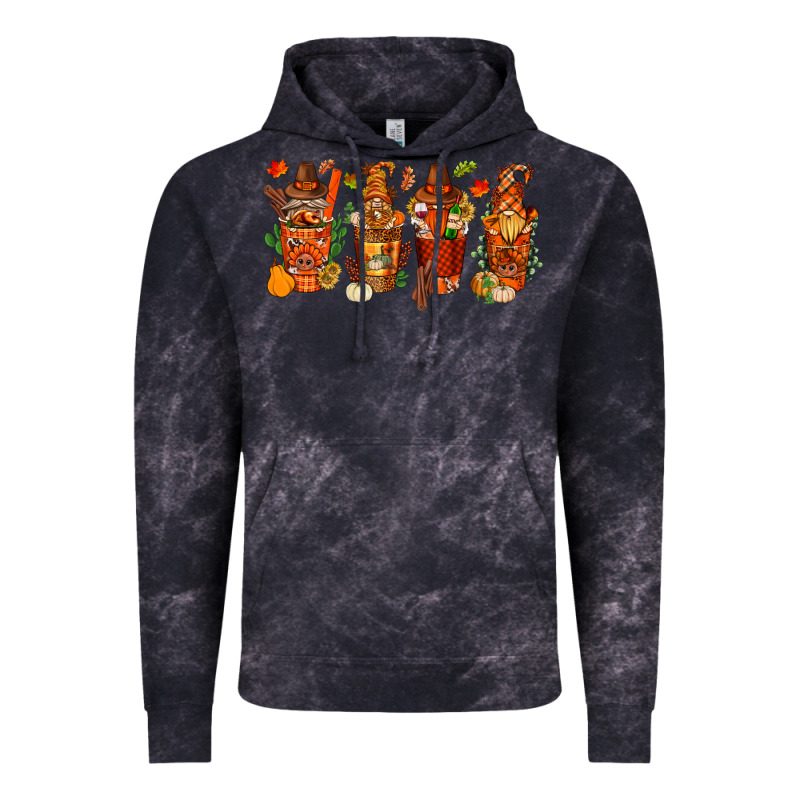 Thanksgiving Coffee Cups With Gnomes Bbs Vintage Hoodie by BundleAndBundleShop | Teevron