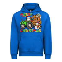 Cobalt merry christmas crew tractor Urban Hoodie - CowGirlArtShop
