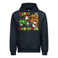 Navy merry christmas crew tractor Urban Hoodie - CowGirlArtShop
