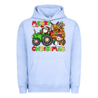 Pigment Grape Ice merry christmas crew tractor Urban Hoodie - CowGirlArtShop