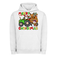 Pigment Lunar Rock merry christmas crew tractor Urban Hoodie - CowGirlArtShop