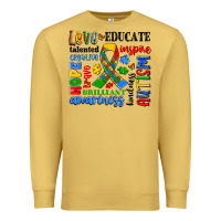 Antique Gold autism awareness typography Premium Sweatshirt - Artiststas