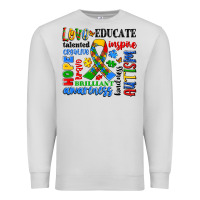 Dove Grey autism awareness typography Premium Sweatshirt - Artiststas