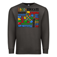 Smoke autism awareness typography Premium Sweatshirt - Artiststas