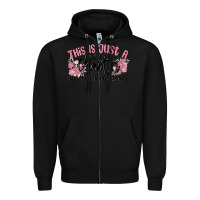 Black this is just a chapter not the whole story Zipper Hoodie - MaliasSmallBusiness