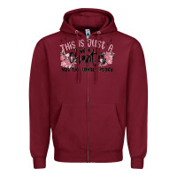 Burgundy this is just a chapter not the whole story Zipper Hoodie - MaliasSmallBusiness