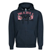 Navy this is just a chapter not the whole story Zipper Hoodie - MaliasSmallBusiness