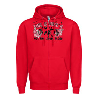 Red this is just a chapter not the whole story Zipper Hoodie - MaliasSmallBusiness