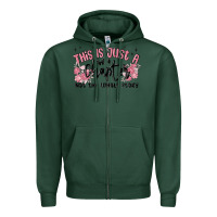 Sports Green this is just a chapter not the whole story Zipper Hoodie - MaliasSmallBusiness