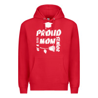 Red Proud Mom Of A 2020 Senior Premium Hoodie - Bettercallsaul