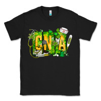 Black St. Patricks Day Cna Classic Tee - CowhideDigitalArt