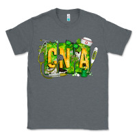 Charcoal Heather St. Patricks Day Cna Classic Tee - CowhideDigitalArt
