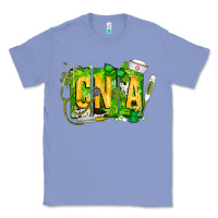 Colony Blue St. Patricks Day Cna Classic Tee - CowhideDigitalArt