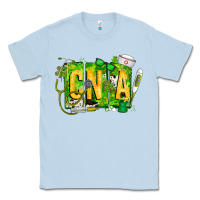 Dusty Blue St. Patricks Day Cna Classic Tee - CowhideDigitalArt