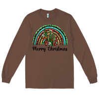 Chestnut merry christmas cactus rainbow Long Sleeve Tee - BarkalooDesign