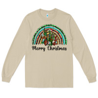 Mushroom merry christmas cactus rainbow Long Sleeve Tee - BarkalooDesign