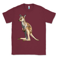 Burgundy baby kangaroo Classic Tee - LillyAllenDesigns