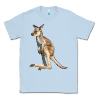 Dusty Blue baby kangaroo Classic Tee - LillyAllenDesigns