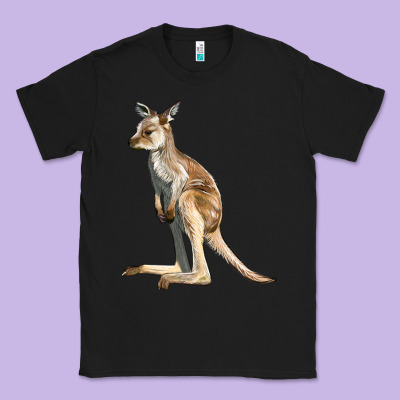 Baby Kangaroo Classic Tee Designed By Lillyallendesigns