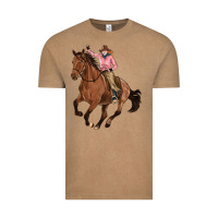 Vintage Coffee cowgirl Vintage Tee - Artiststas
