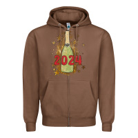 Chestnut sparkly champagne Zipper Hoodie - MaliasSmallBusiness