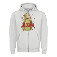 Dove Grey sparkly champagne Zipper Hoodie - MaliasSmallBusiness