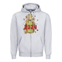 Heather Grey sparkly champagne Zipper Hoodie - MaliasSmallBusiness