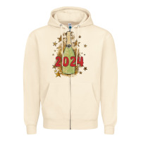 Sandshell sparkly champagne Zipper Hoodie - MaliasSmallBusiness