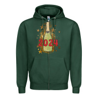 Sports Green sparkly champagne Zipper Hoodie - MaliasSmallBusiness