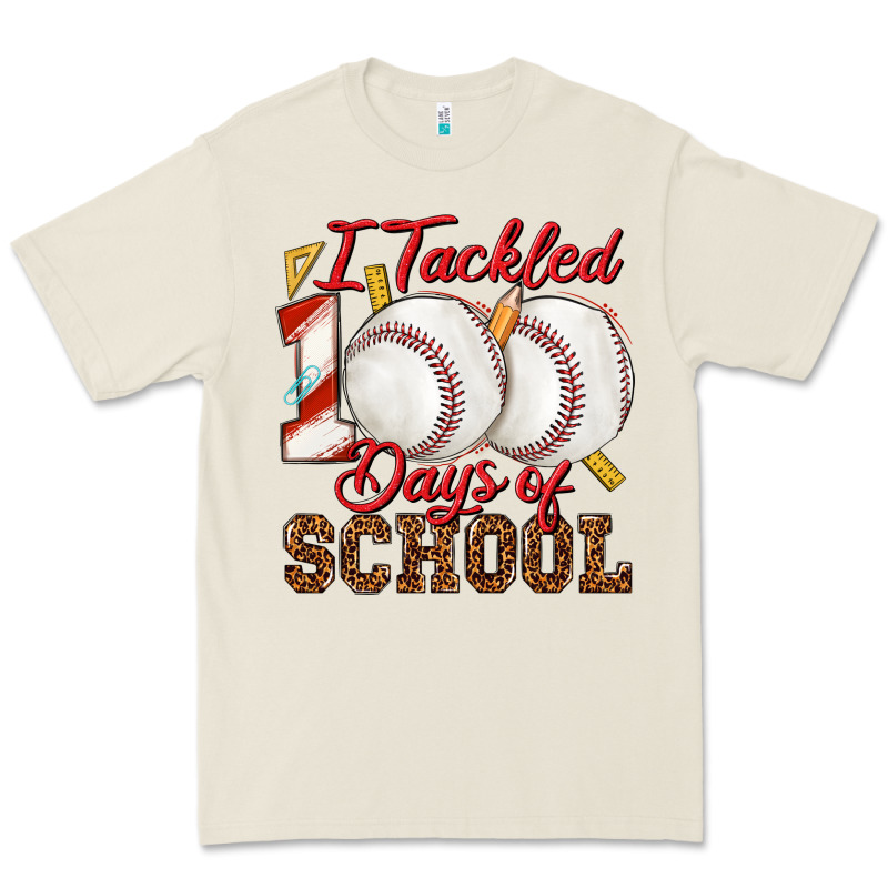 I Tackled 100days Of School Baseball Premium Tee by texasbilliewilder | Teevron