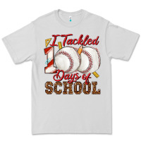 Dove Grey i tackled 100days of school baseball Premium Tee - texasbilliewilder