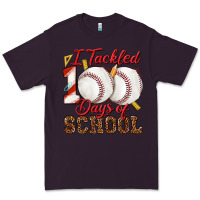 Plum i tackled 100days of school baseball Premium Tee - texasbilliewilder