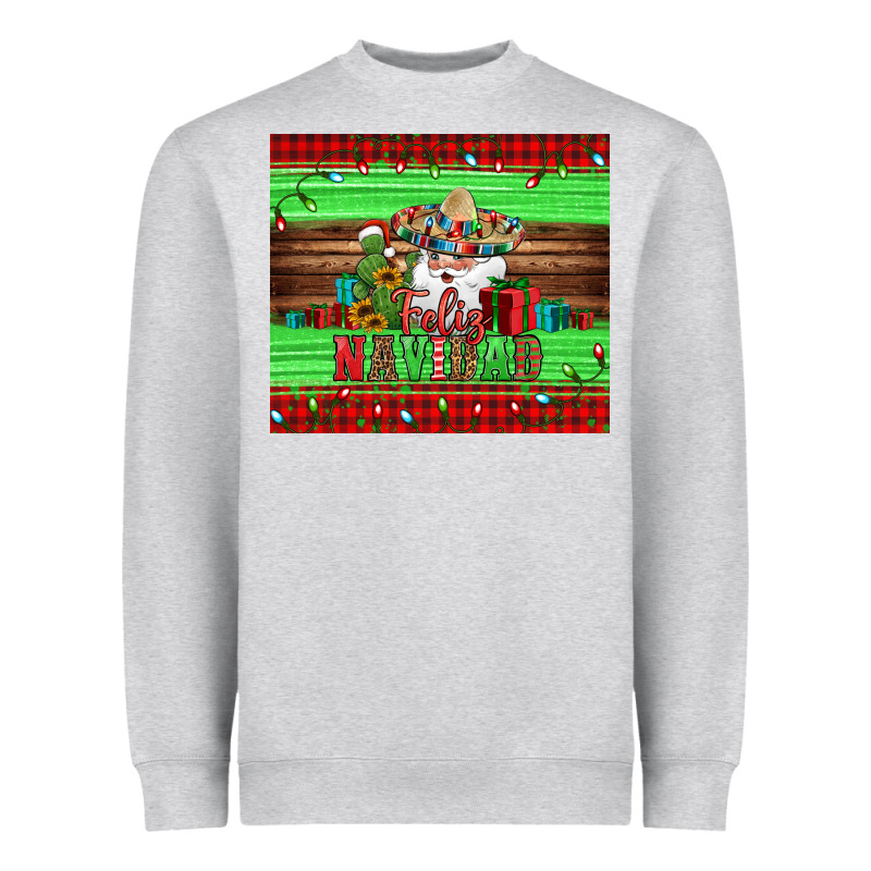 Feliz Navidad Spanish Christmas Santa Tumbler Heavyweight Sweatshirt by Jasminsmagicworld | Teevron