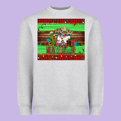 Feliz Navidad Spanish Christmas Santa Tumbler Heavyweight Sweatshirt Designed By Jasminsmagicworld