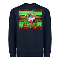 Navy feliz navidad spanish christmas santa tumbler Heavyweight Sweatshirt - Jasminsmagicworld