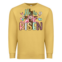 Antique Gold he is risen Premium Sweatshirt - Artiststas